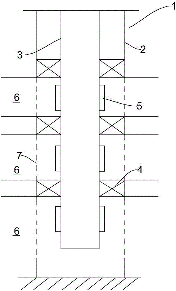 Profile control method for gas channeling passage of fireflooding gas-injection well and pipe column for profile control method