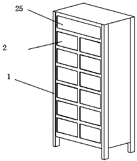 A kind of treasure box pick-up system and its pick-up method based on treasure box cabinet