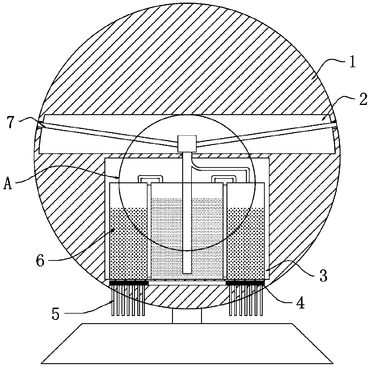 Ball type self-induction self-rotation fire extinguishing device