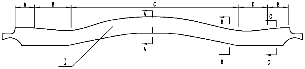 Antifatigue torsion beam for plate formation