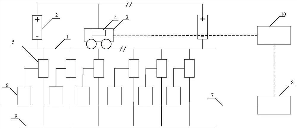 Subway rail transport insulation fastener damage position detection method