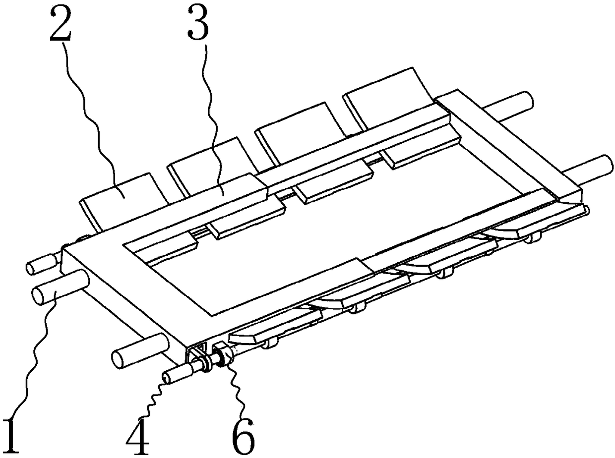 Shovel-type stretcher with adjustable length for medical field