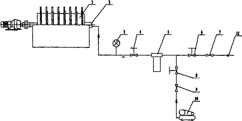 On-line gas cleaning method for ceramic filter