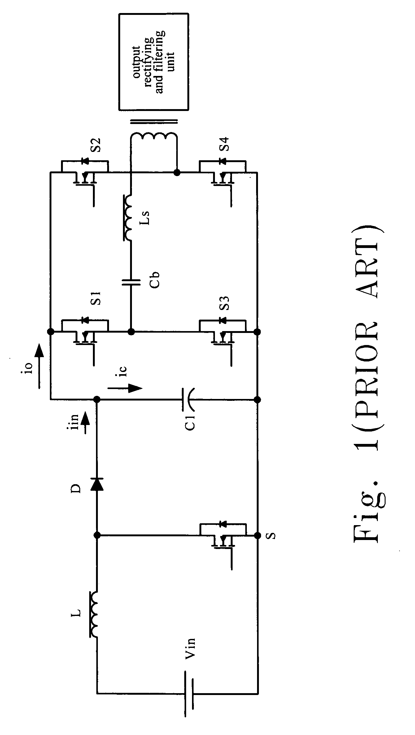 DC-DC converter circuits and method for reducing DC bus capacitor current