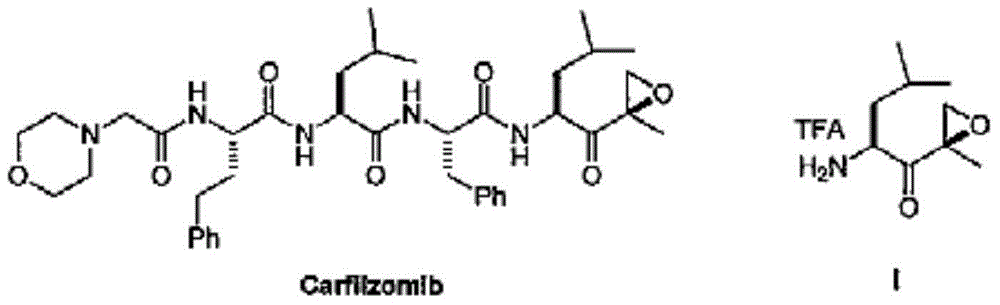 Preparation method of carfilzomib intermediate and intermediate chemical compounds of carfilzomib