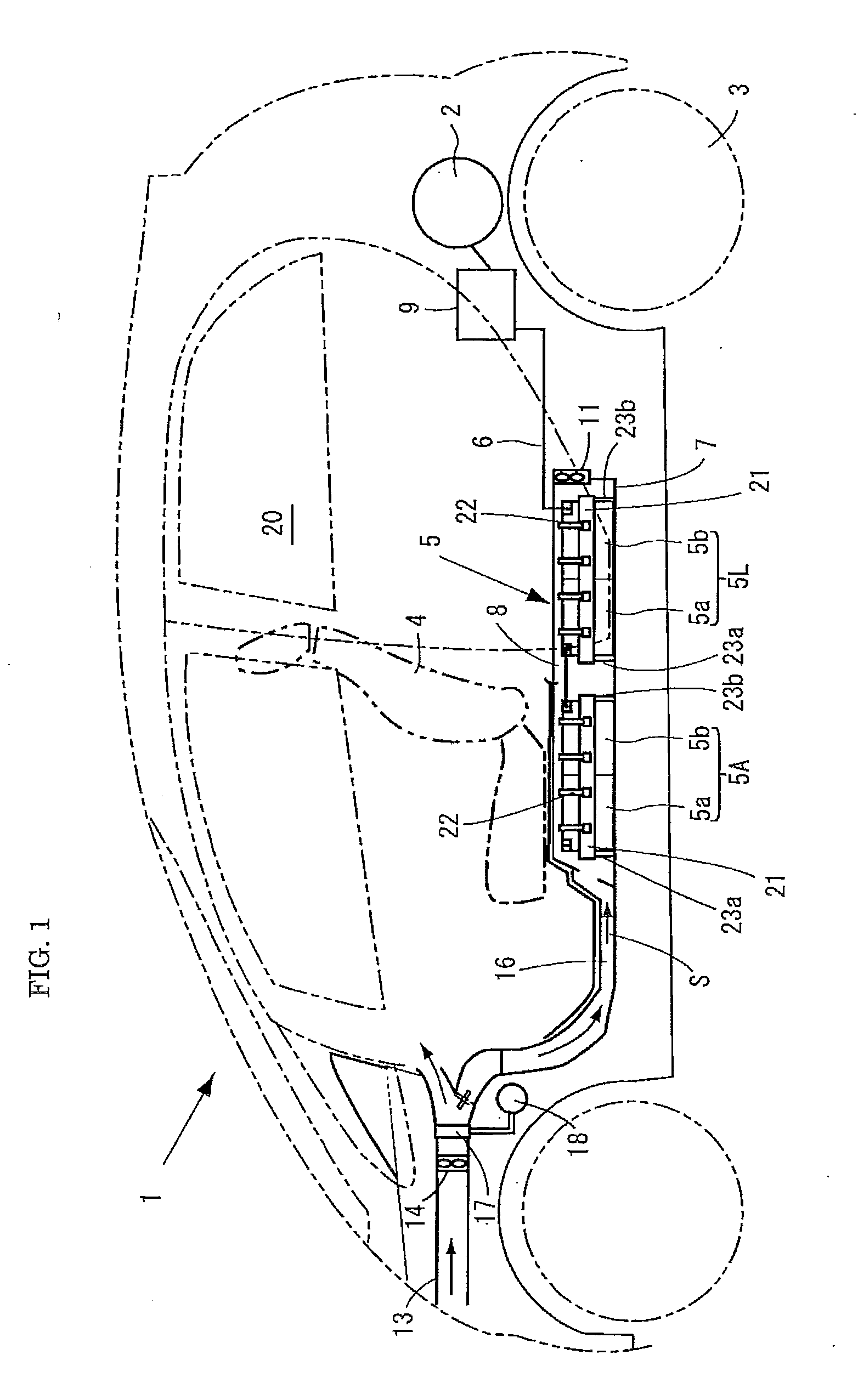 Battery positioning structure for electric vehicle