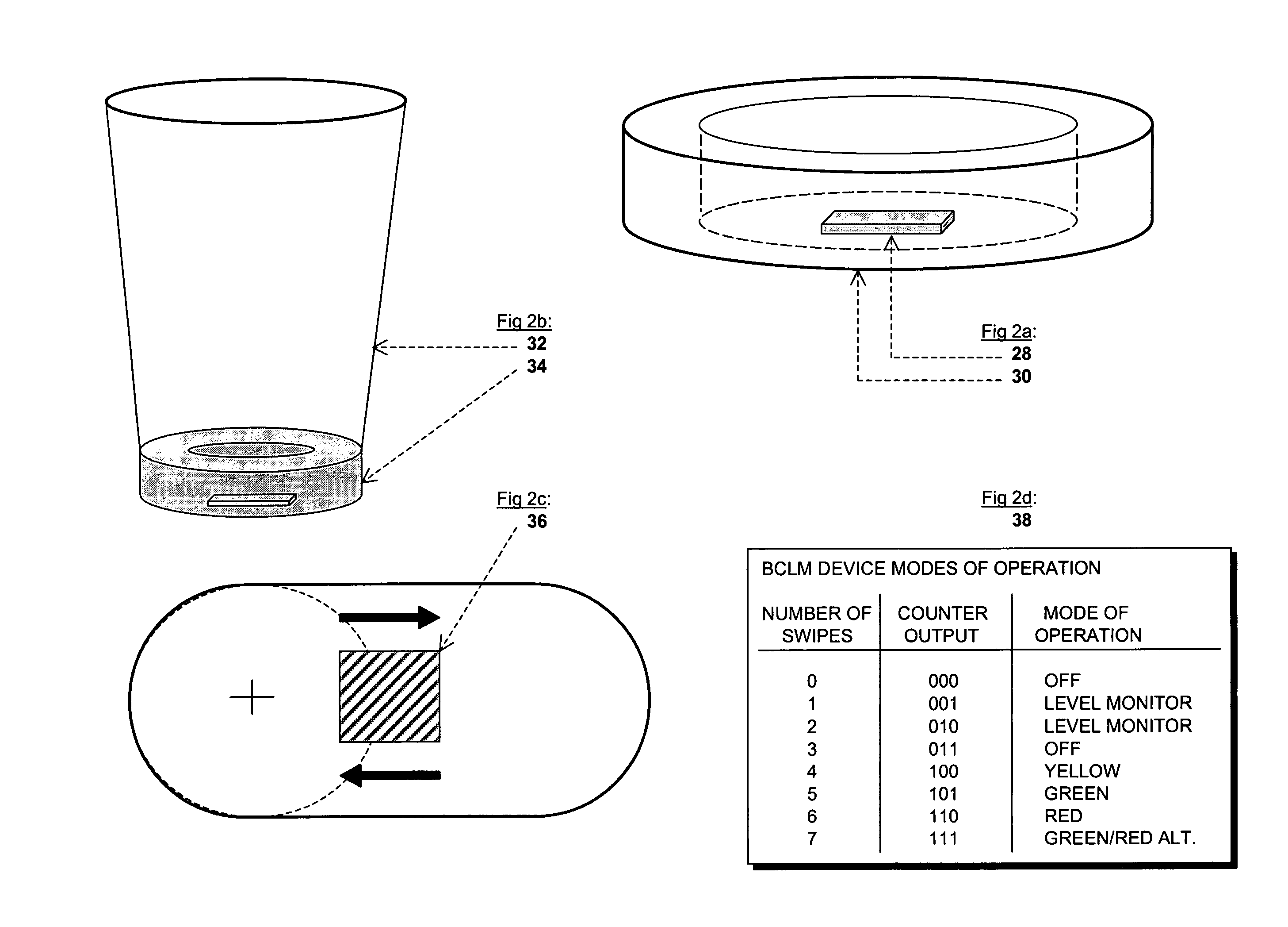 Device for monitoring a beverage consumption level