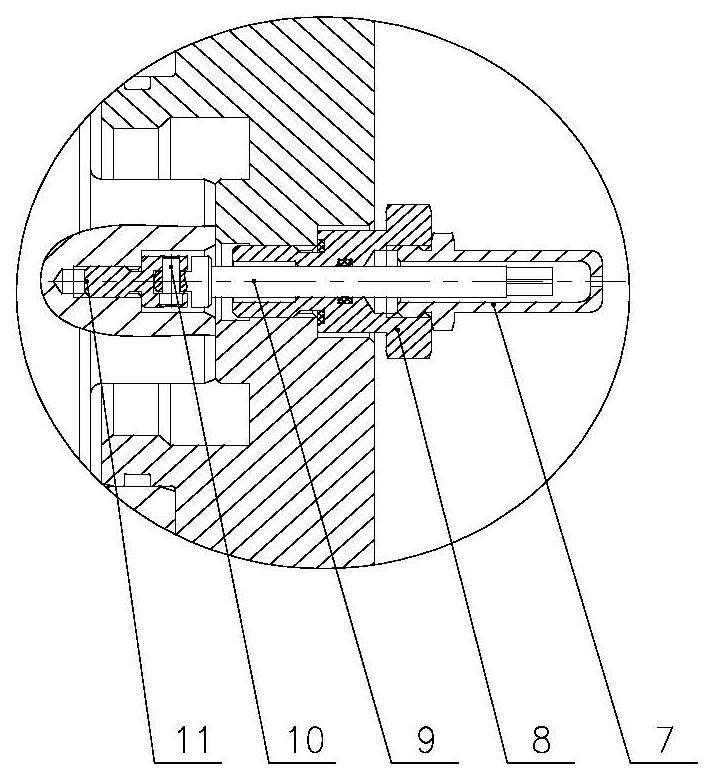 A high-pressure and large-flow two-position four-way hydraulically controlled reversing valve