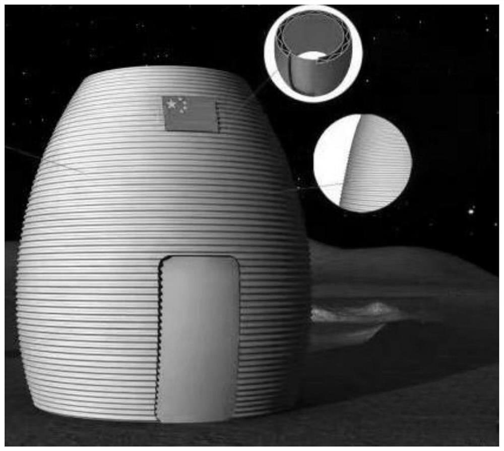 Moon scientific research station parameterization design and multi-objective optimization method for in-situ construction