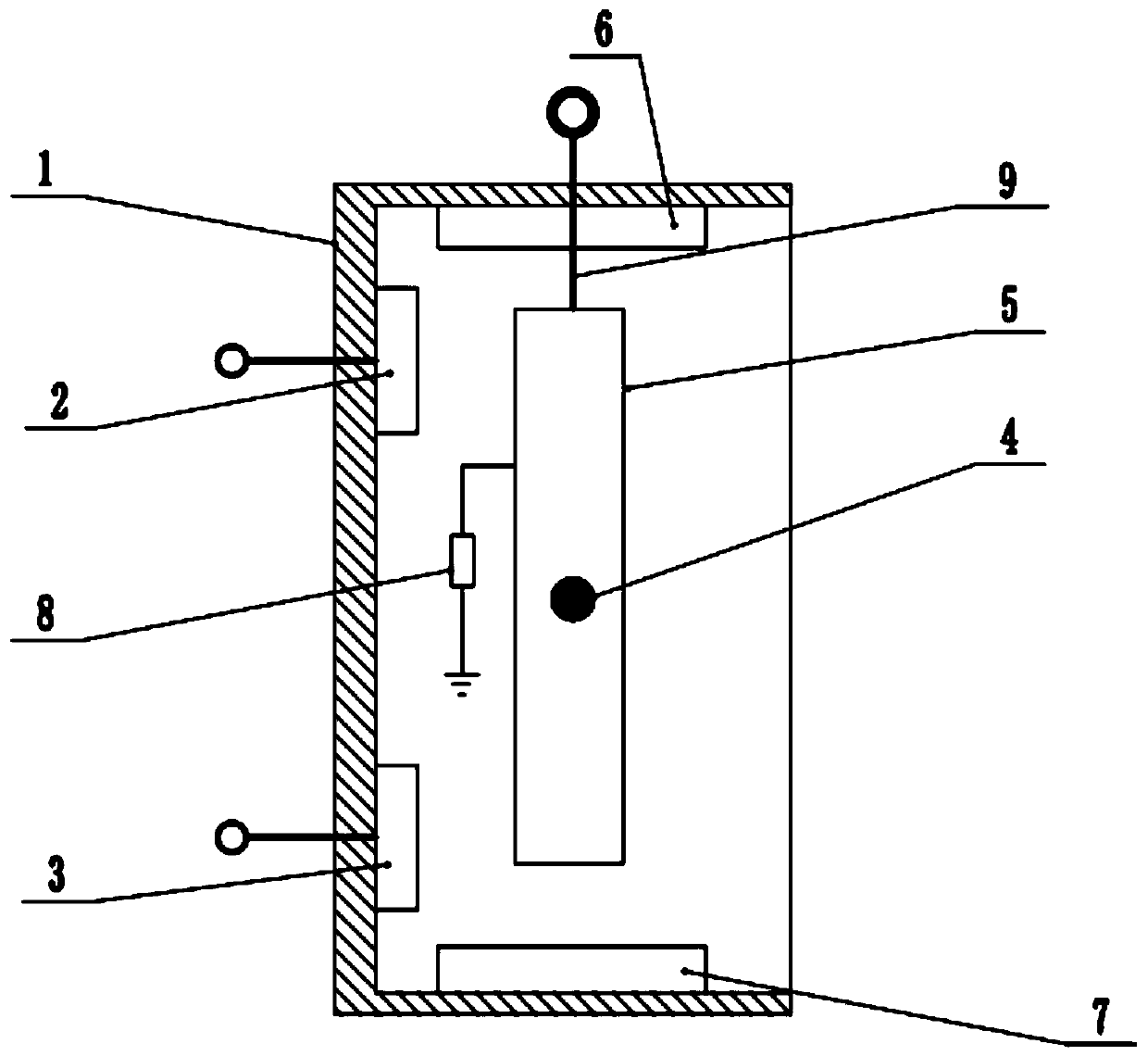 Three-state magnetic control matrix module and coded lock applying same