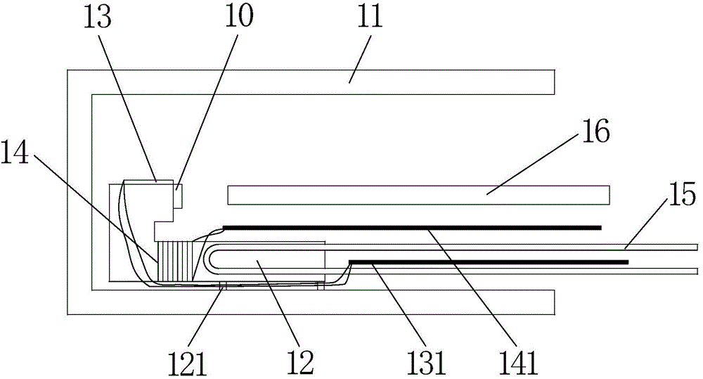 A device for in-situ variable temperature measurement spectrum in transmission electron microscope