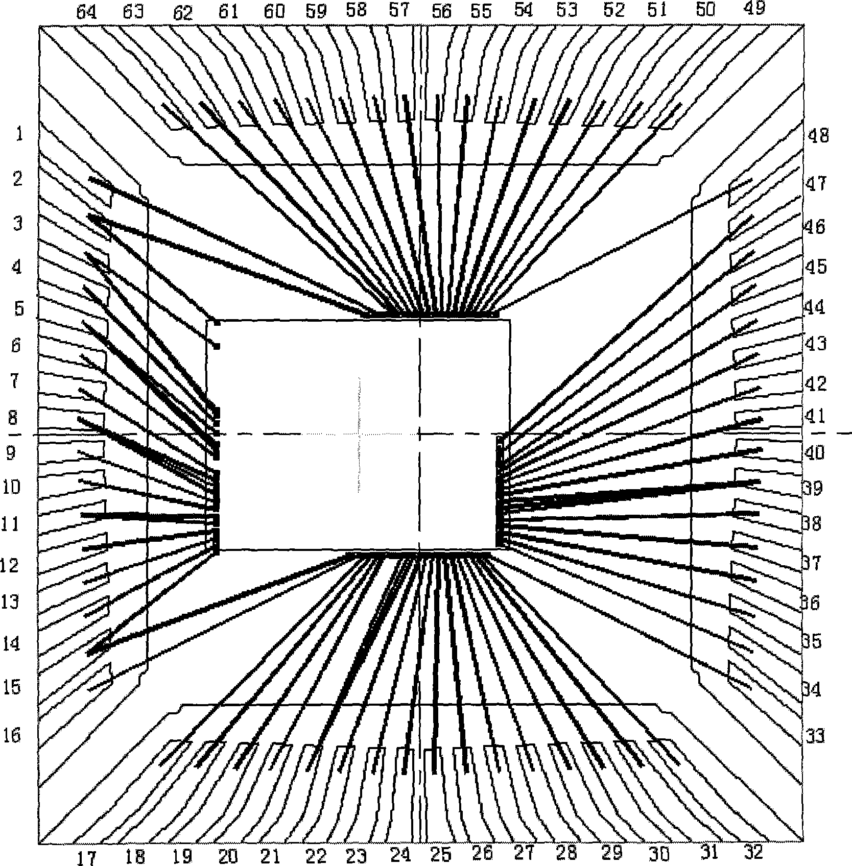 Automatic wire-distributing and wire-connecting system apparatus for packaging autolisp