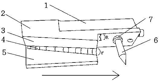 Inward reducing die