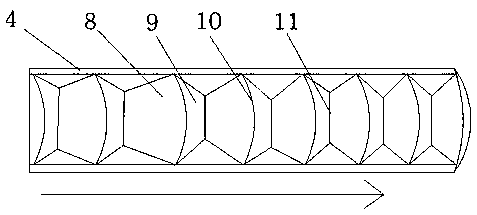 Inward reducing die