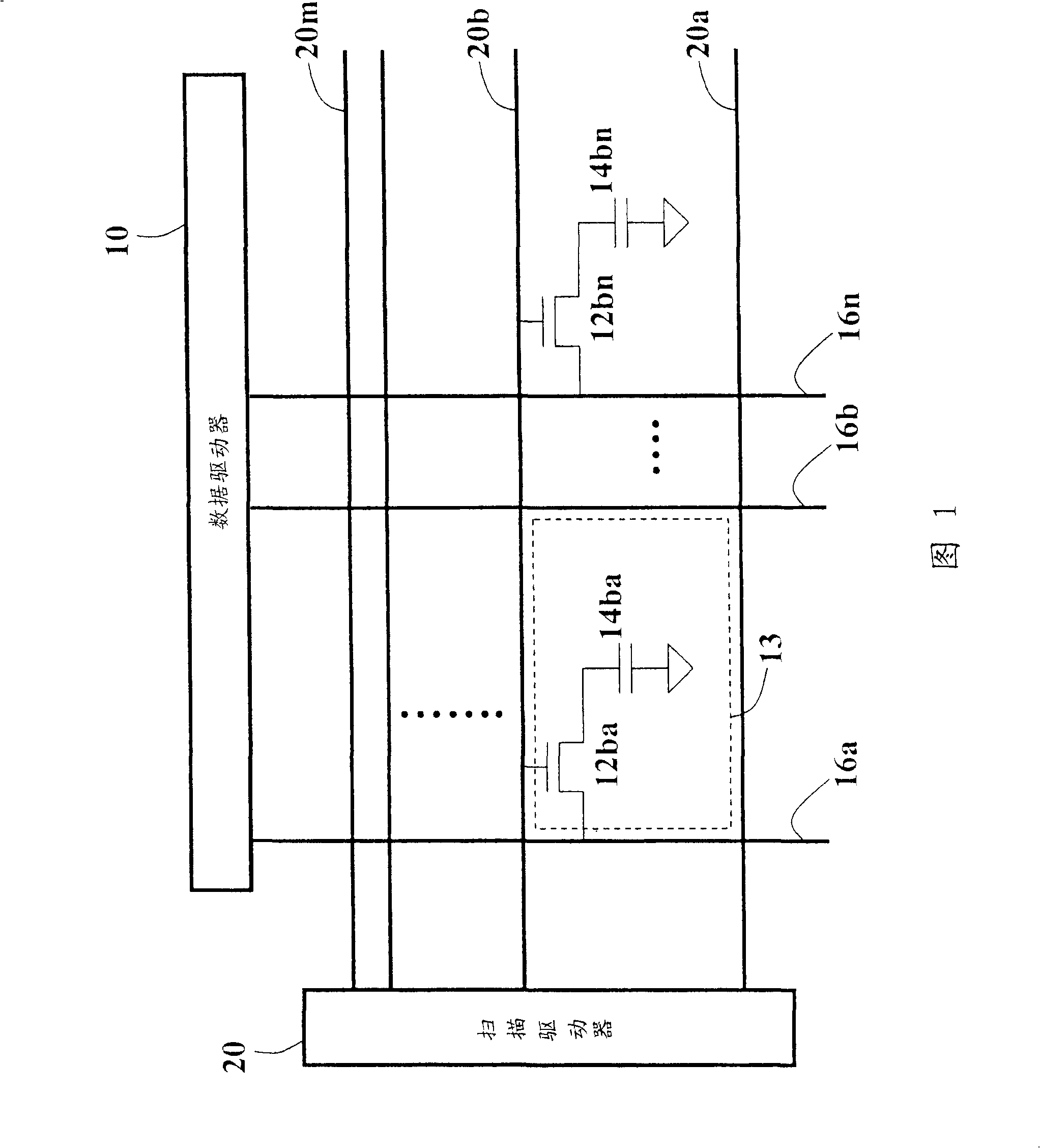 Method and circuit for aberration compensation of LCD panel scanning signal