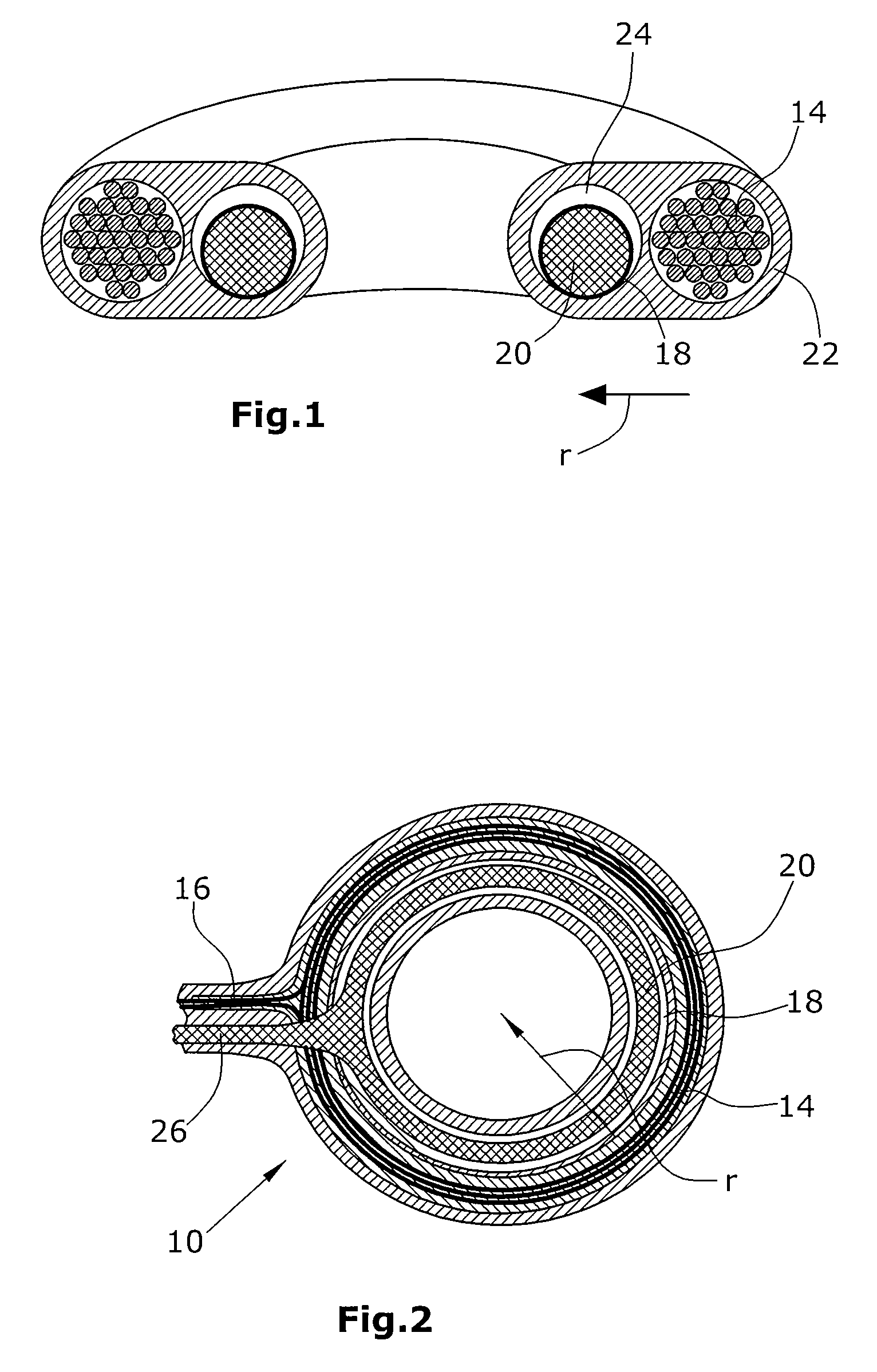 Device for supplying energy to hydraulically or pneumatically actuated active implants