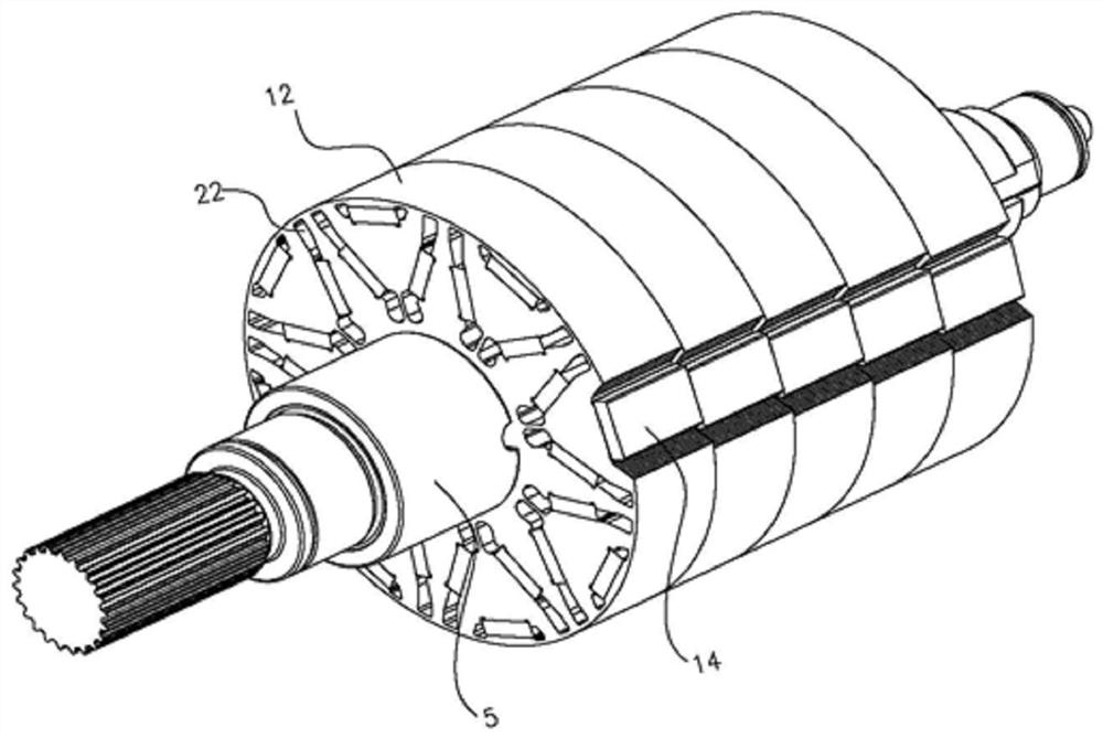 Permanent magnet synchronous motor and rotor thereof