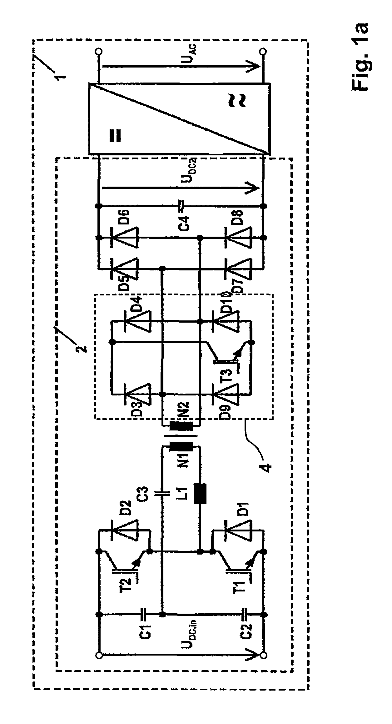 System and method for a power converter having a resonant circuit