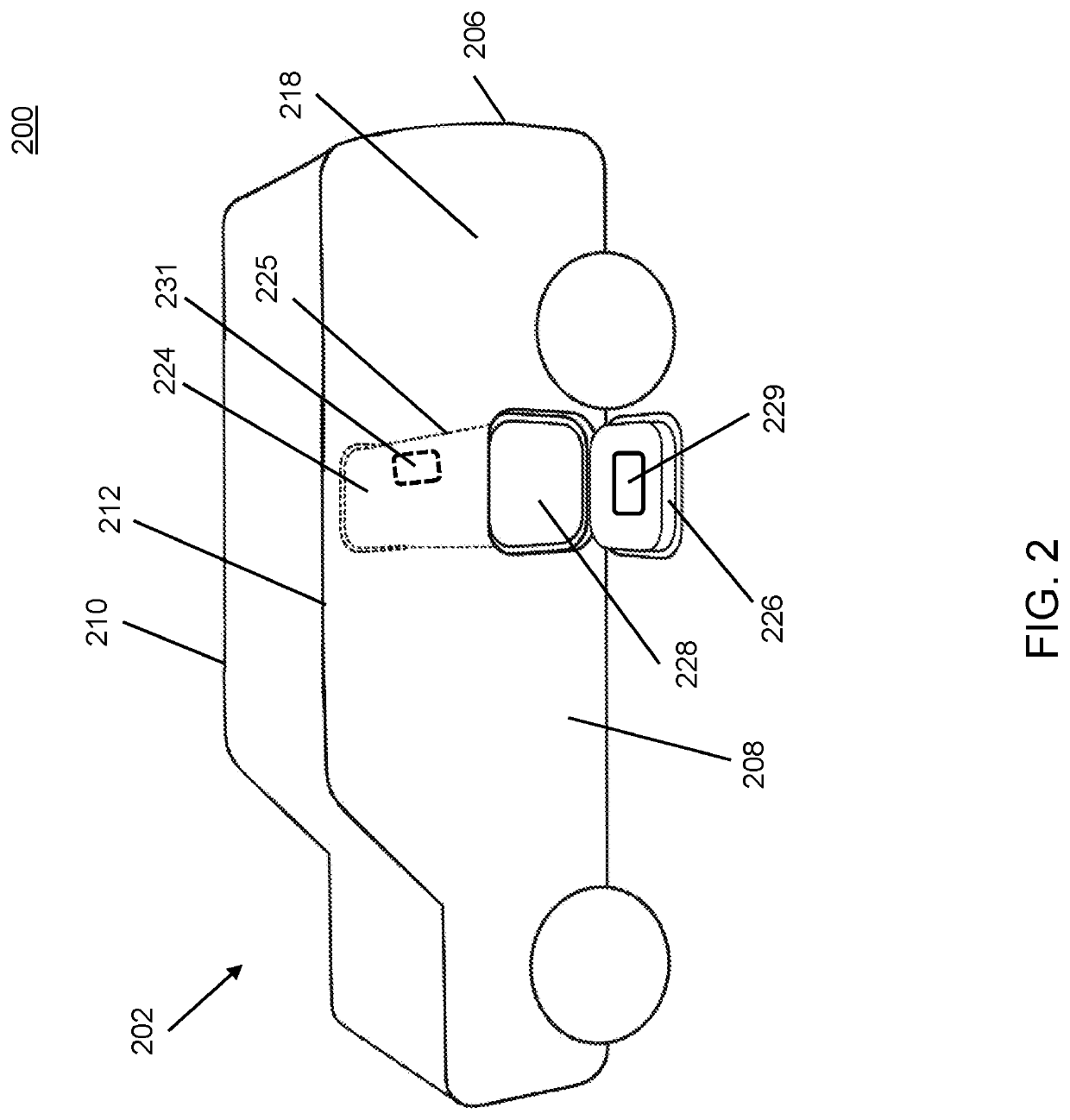 Automotive Vehicle Through Body Storage with Combination Door and Step