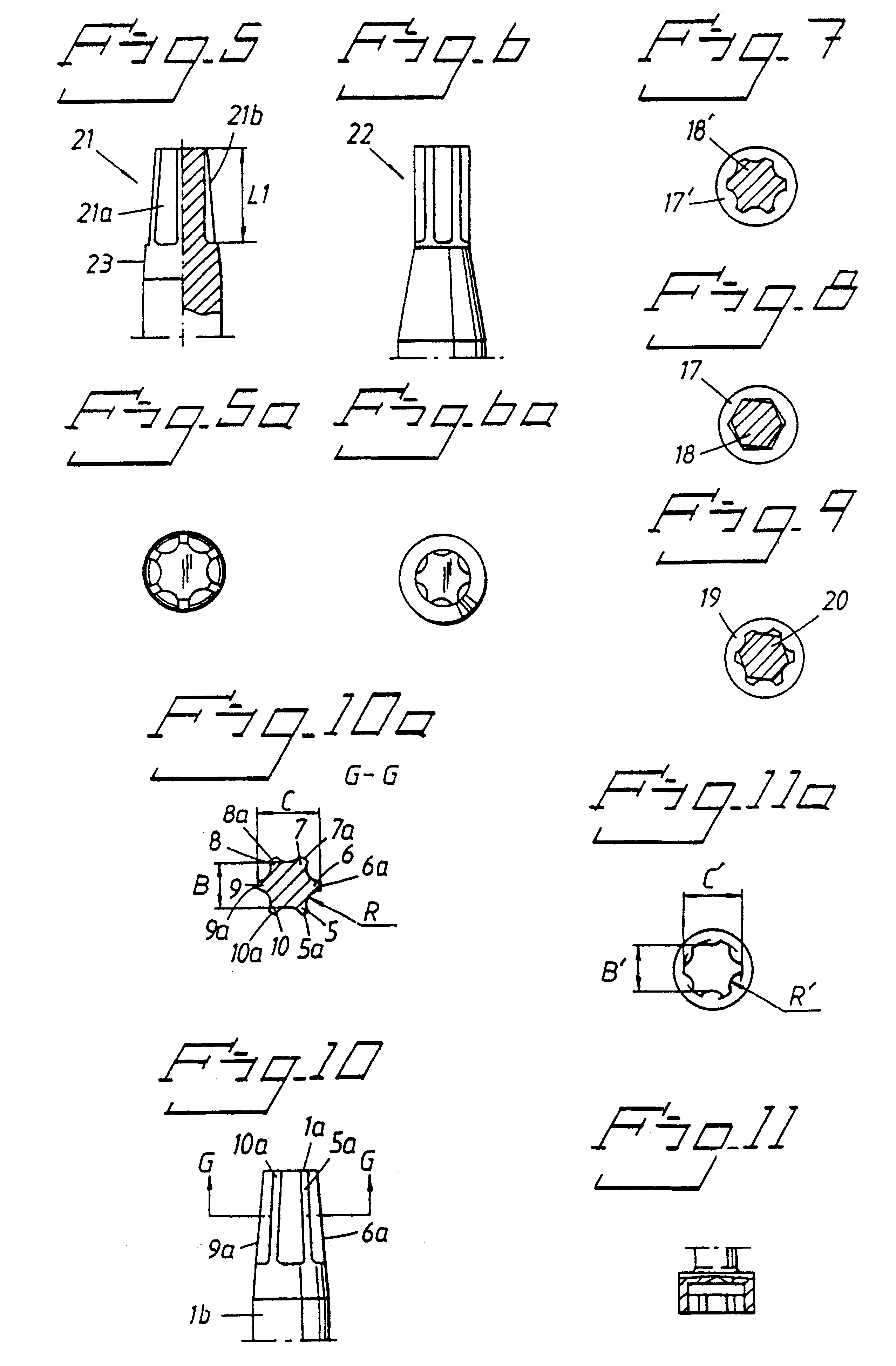 Arrangement for use in a system with a range of dental screws, and the range of dental screws