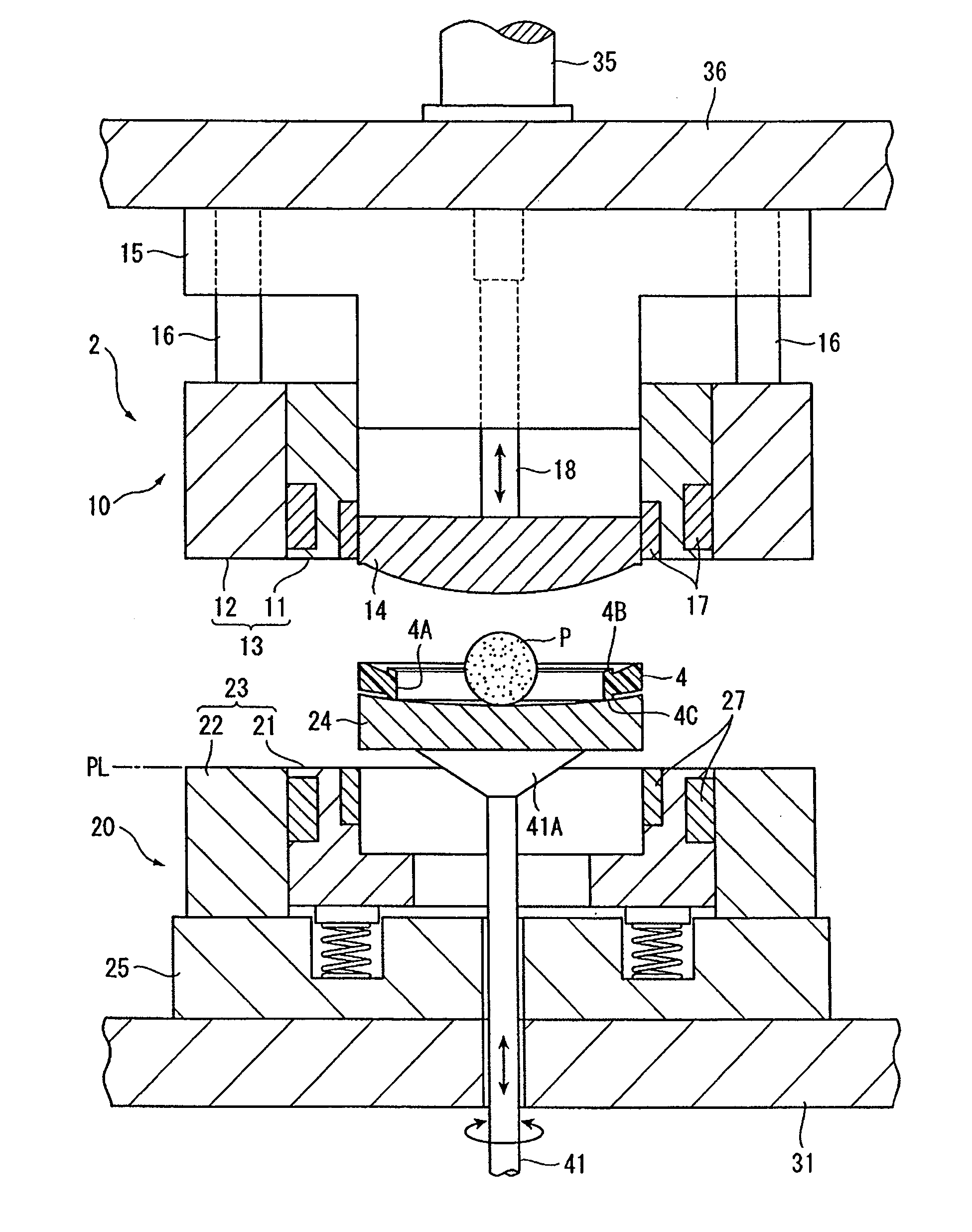 Method and device for producing optical part