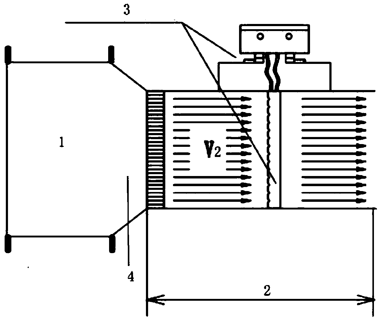 Device for measuring air volume under multiple work conditions