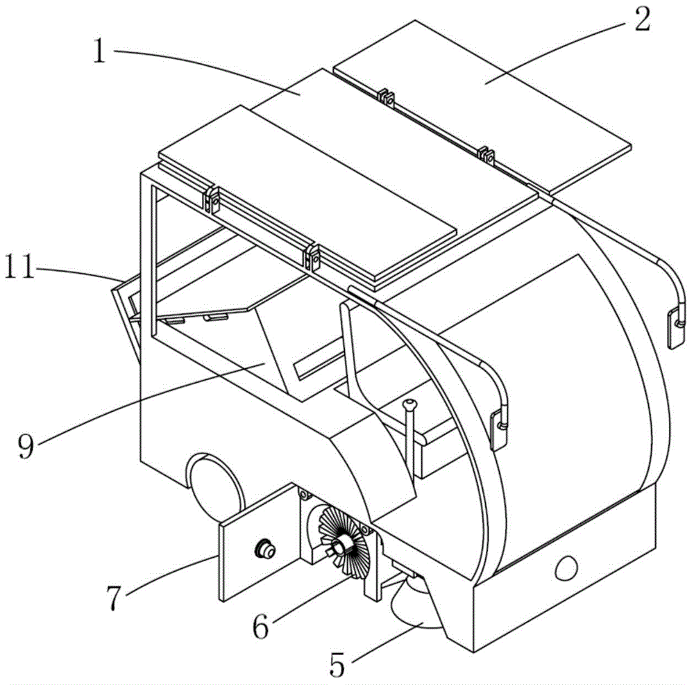 Electric sweeper with self-discharging garbage collecting box having suction function