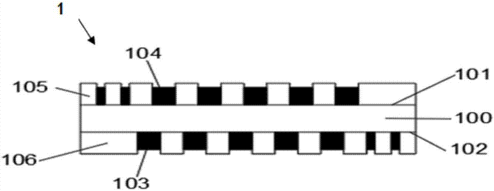 Double-side imprinted conductive film, manufacturing method thereof, circuit board and touch module