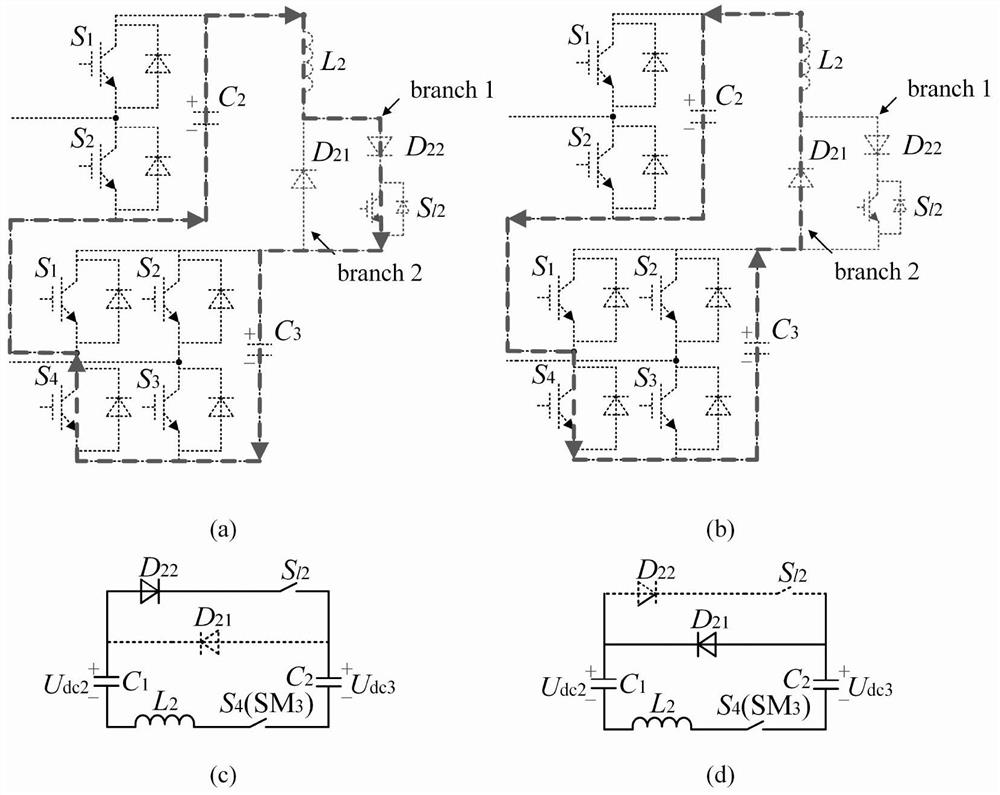 Hybrid MMC sub-module capacitor voltage bidirectional equalization topology