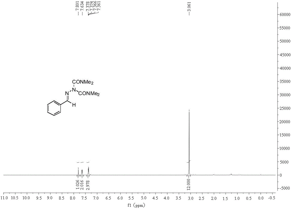 N,N-diamide substituted hydrazone derivative and synthesis method