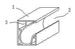 Brick type flowerpot and vertical planting wall surface formed by same