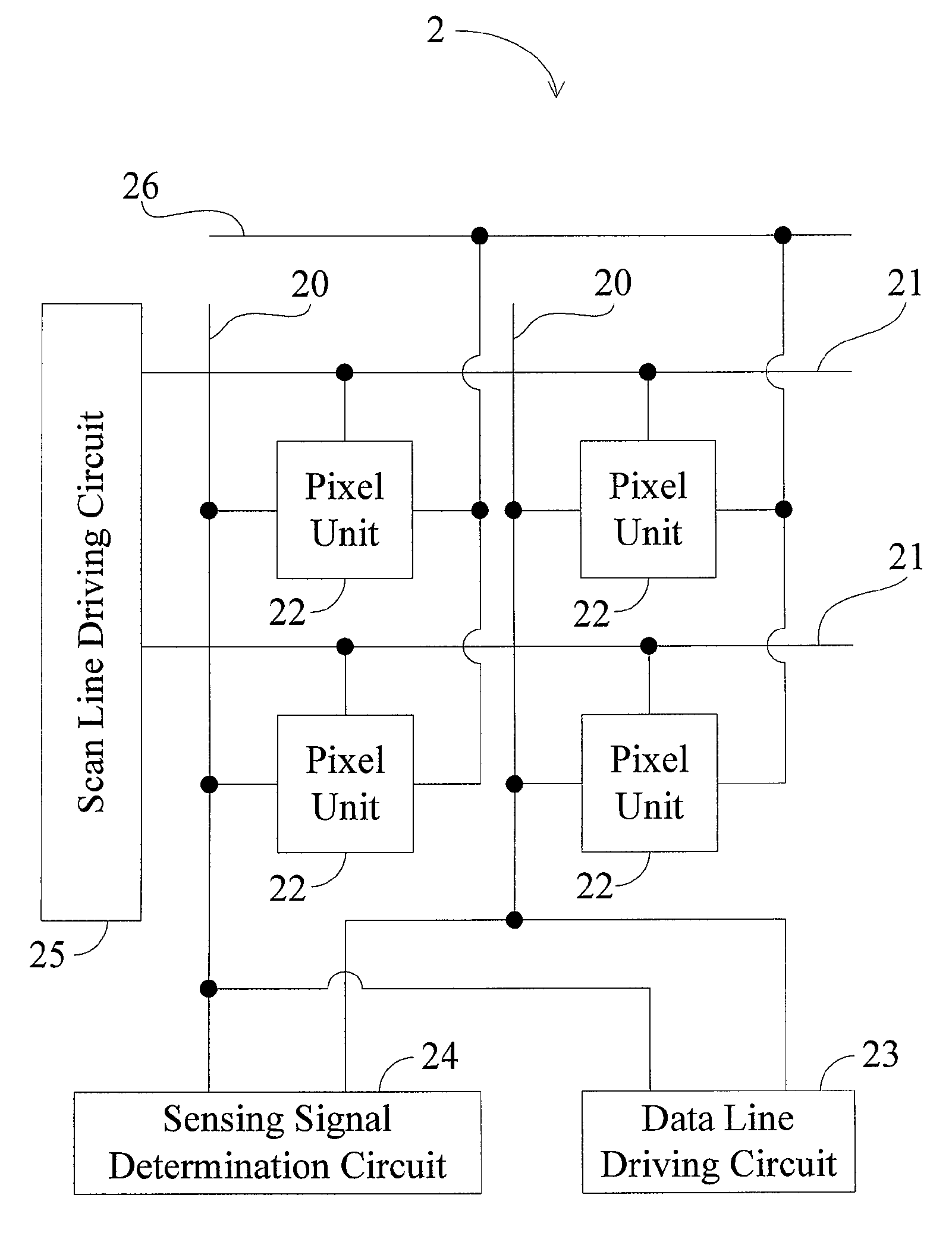 Pixel Unit, Method for Sensing Touch of an Object, and Display Apparatus Incorporating the Same