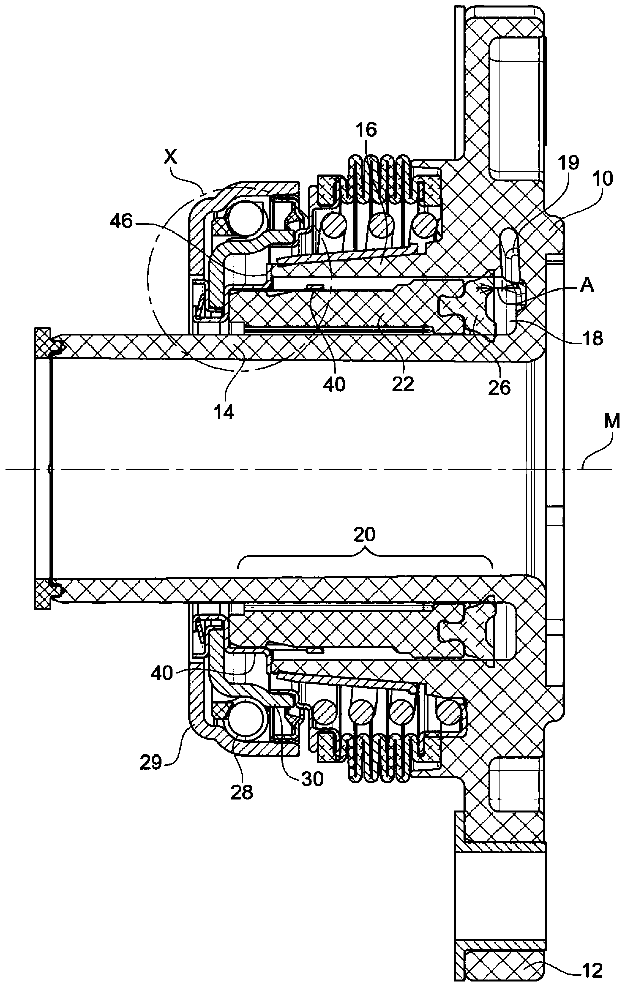 Slave cylinder for clutch release mechanism