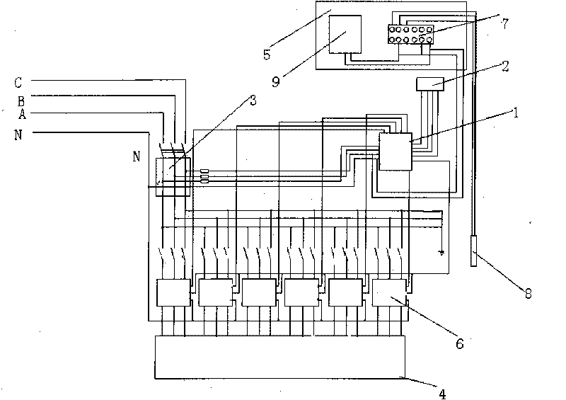 Dynamic comprehension device of split-phase reactive power