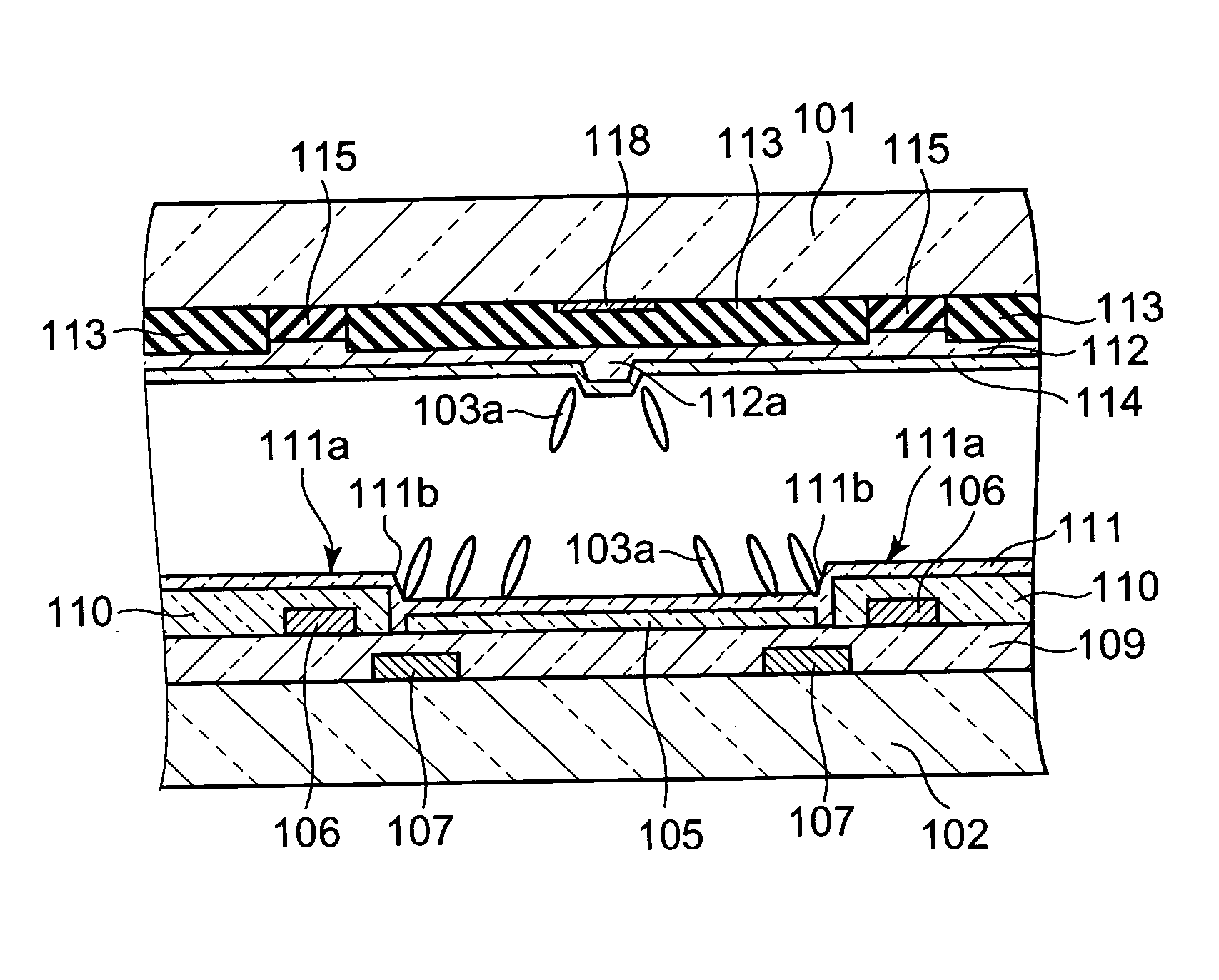 Vertical alignment active matrix liquid crystal display device