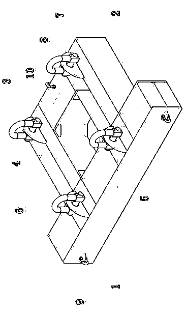 Lifting tool used for fast mounting rolling mill house and application method of lifting tool