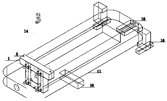 Lifting tool used for fast mounting rolling mill house and application method of lifting tool