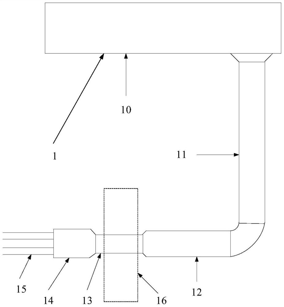A device and method for measuring model flow-induced noise in a water tunnel working section