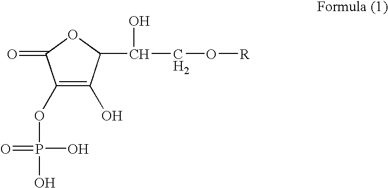 Agent for skin external use containing salt of ascorbic acid derivative, method for stabilizing the agent for skin external use, and stabilizer