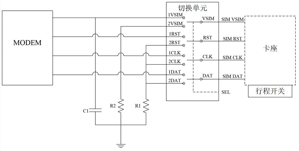 Smart card connecting circuit for electronic equipment and electronic equipment