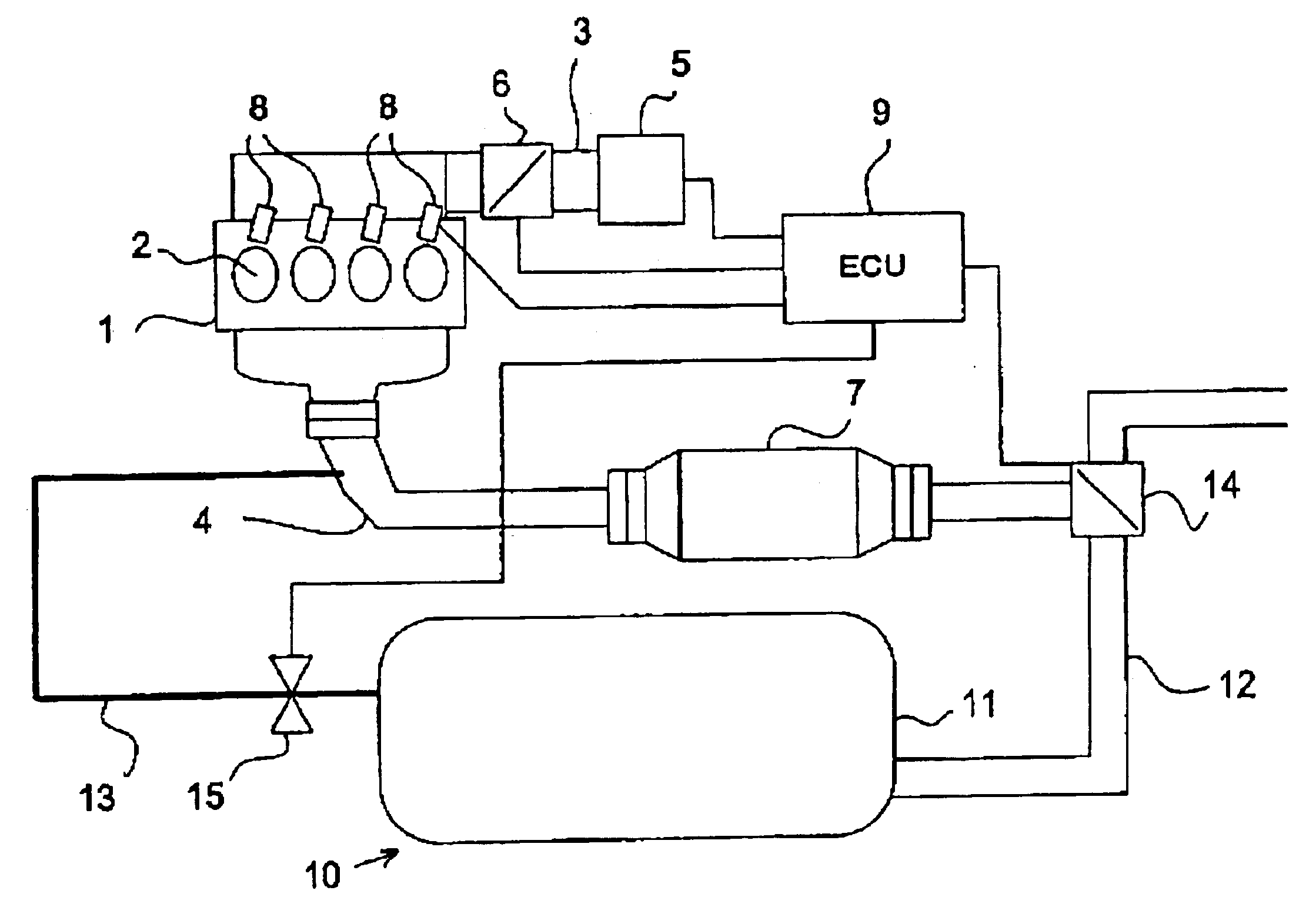 Exhaust gas purifying method, exhaust gas purifying apparatus, and exhaust gas collecting apparatus of internal combustion engine