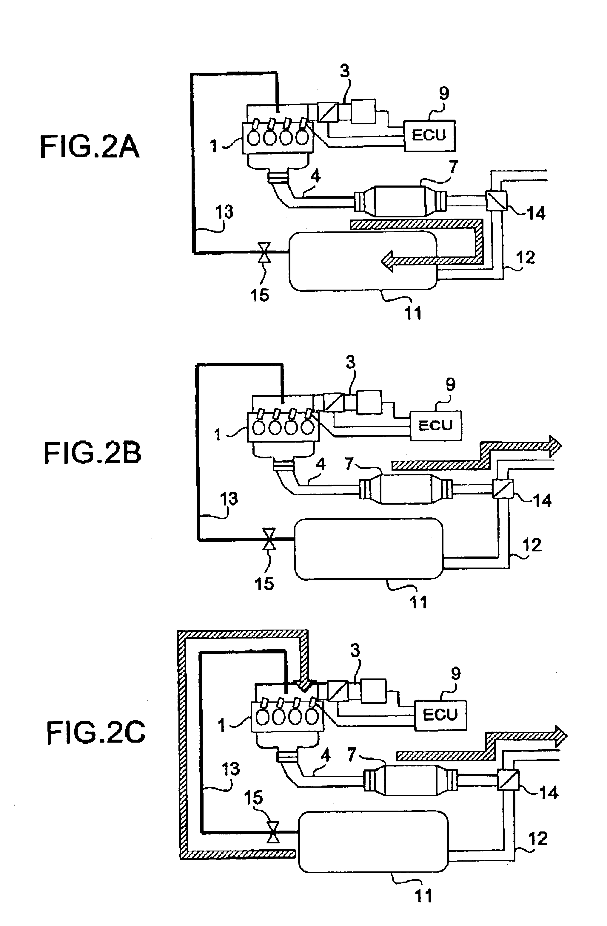 Exhaust gas purifying method, exhaust gas purifying apparatus, and exhaust gas collecting apparatus of internal combustion engine