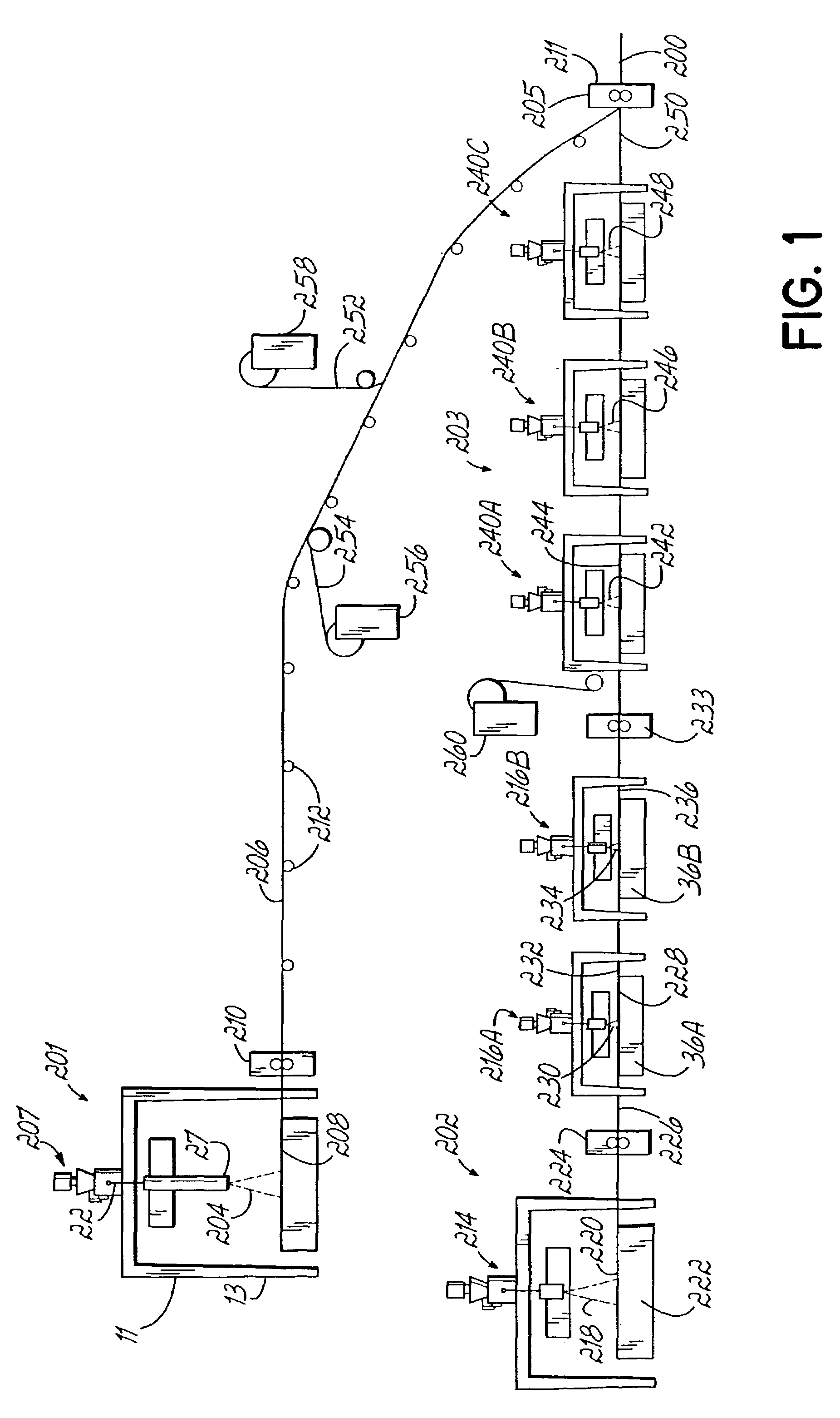 Absorbent composite product and process and apparatus for manufacture thereof