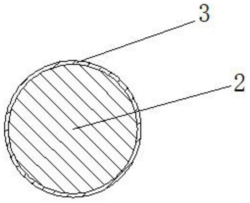 A flexible non-substrate circular cross-section magnetic scale and its application and application method