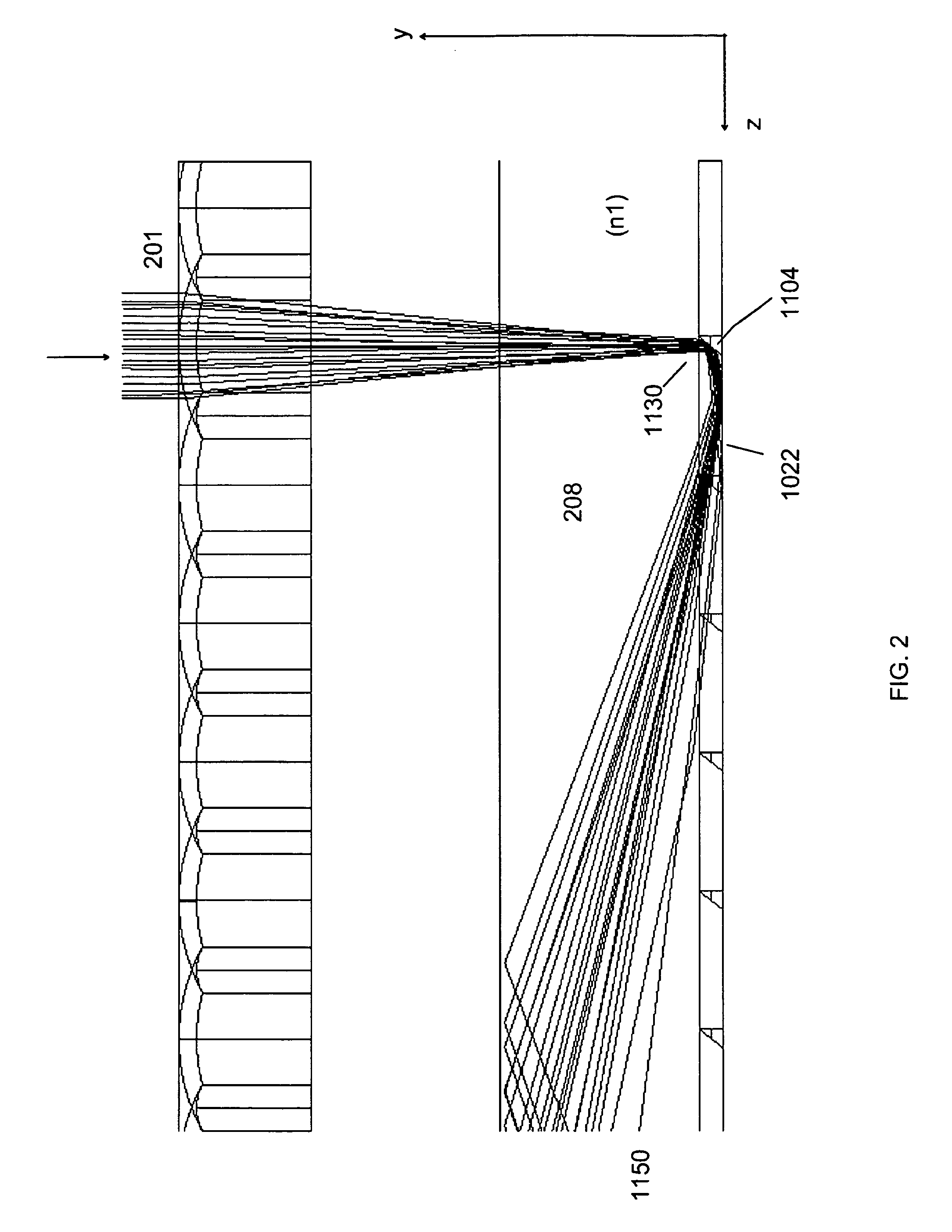 Stepped light collection and concentration system, components thereof, and methods