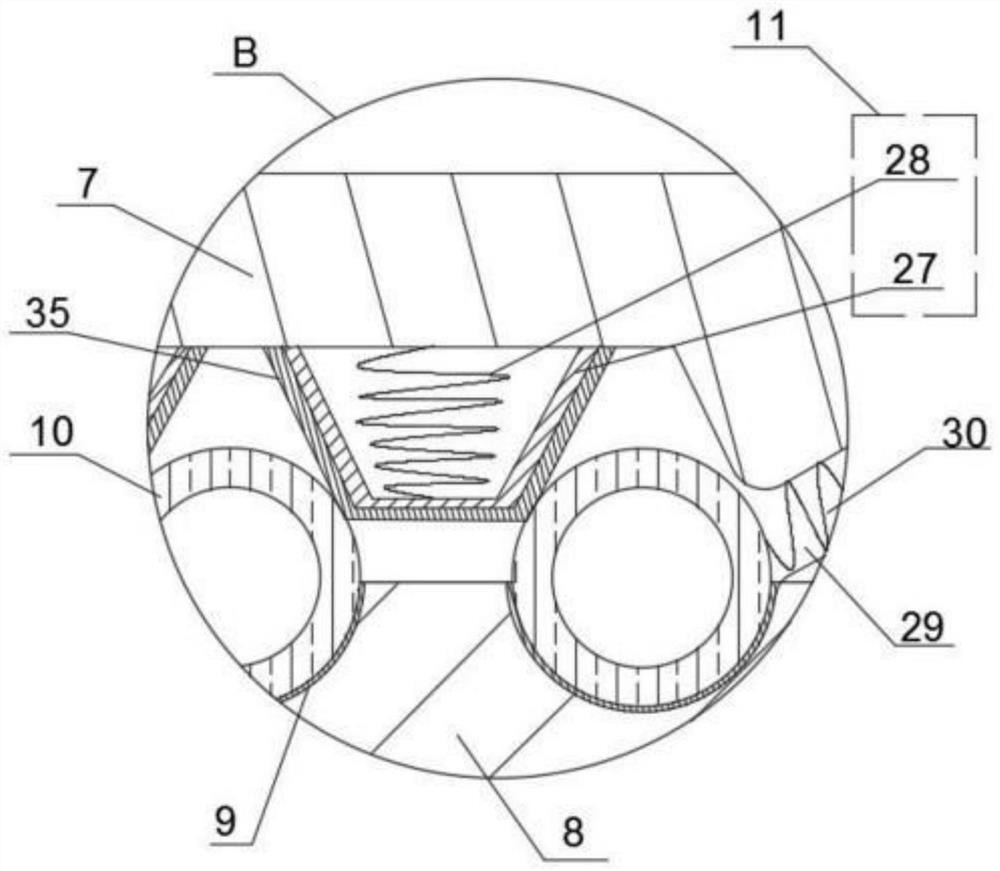 A kind of electrical embedded pipe protection device and construction method thereof