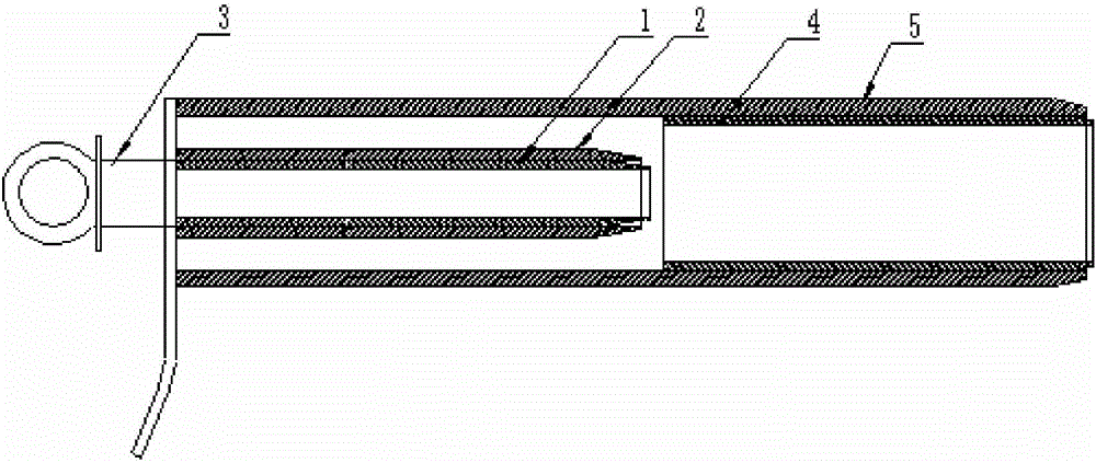 Stranded composite core strain fitting for smart power grid and connection method for stranded composite core strain fitting