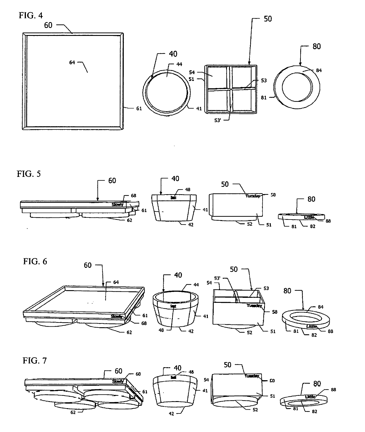 Configurable Food Trays and Modular Containers