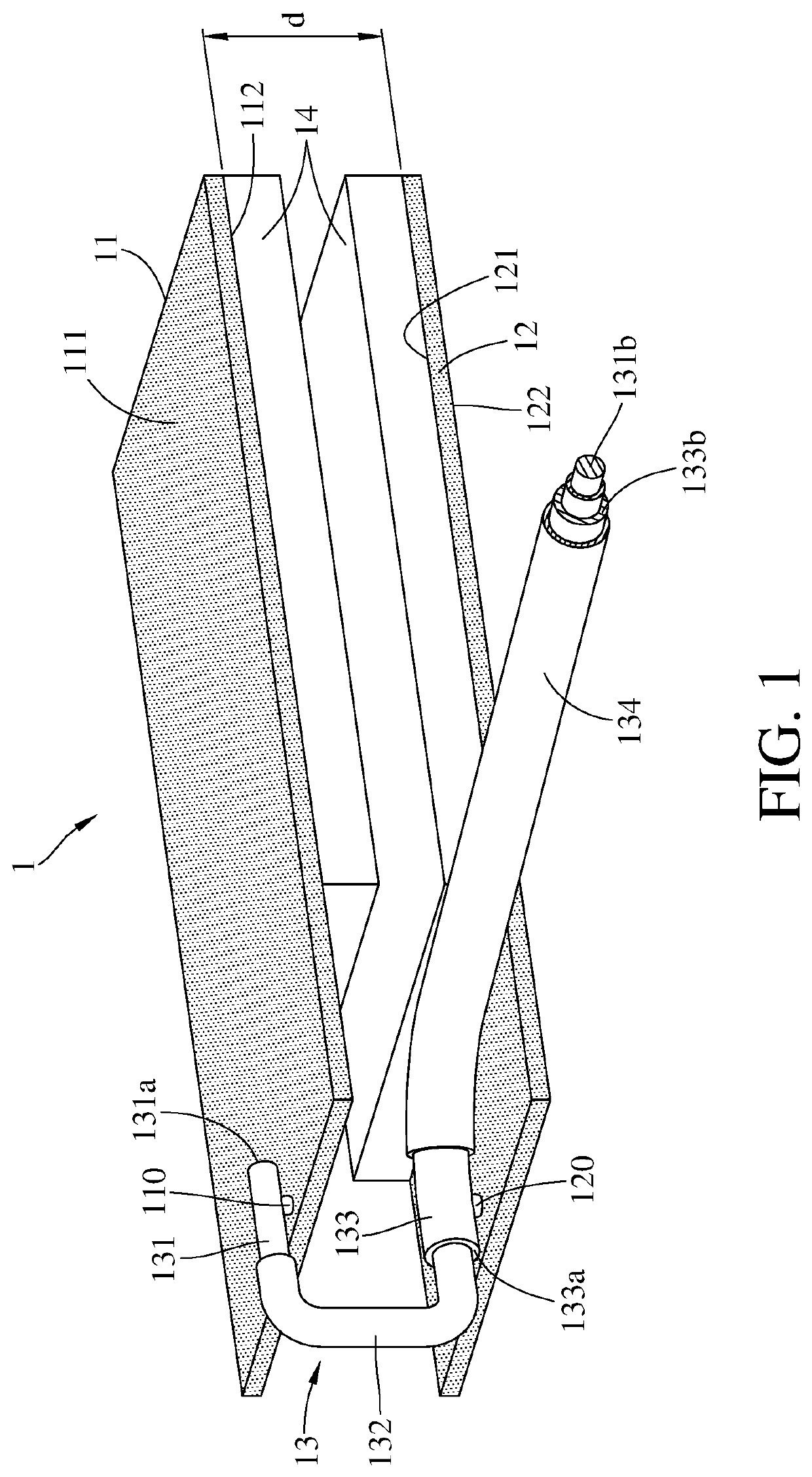 Metal-inteference-resisting dipole antenna