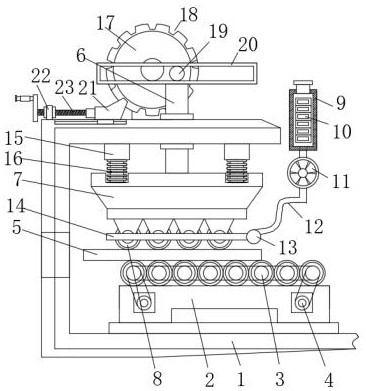 Safe drying device of wooden artificial board production line